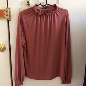 Dusty rose Zara shirt